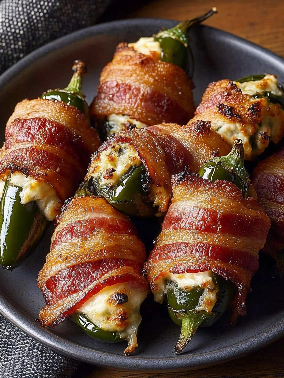 Bacon-Wrapped Jalapeño Poppers