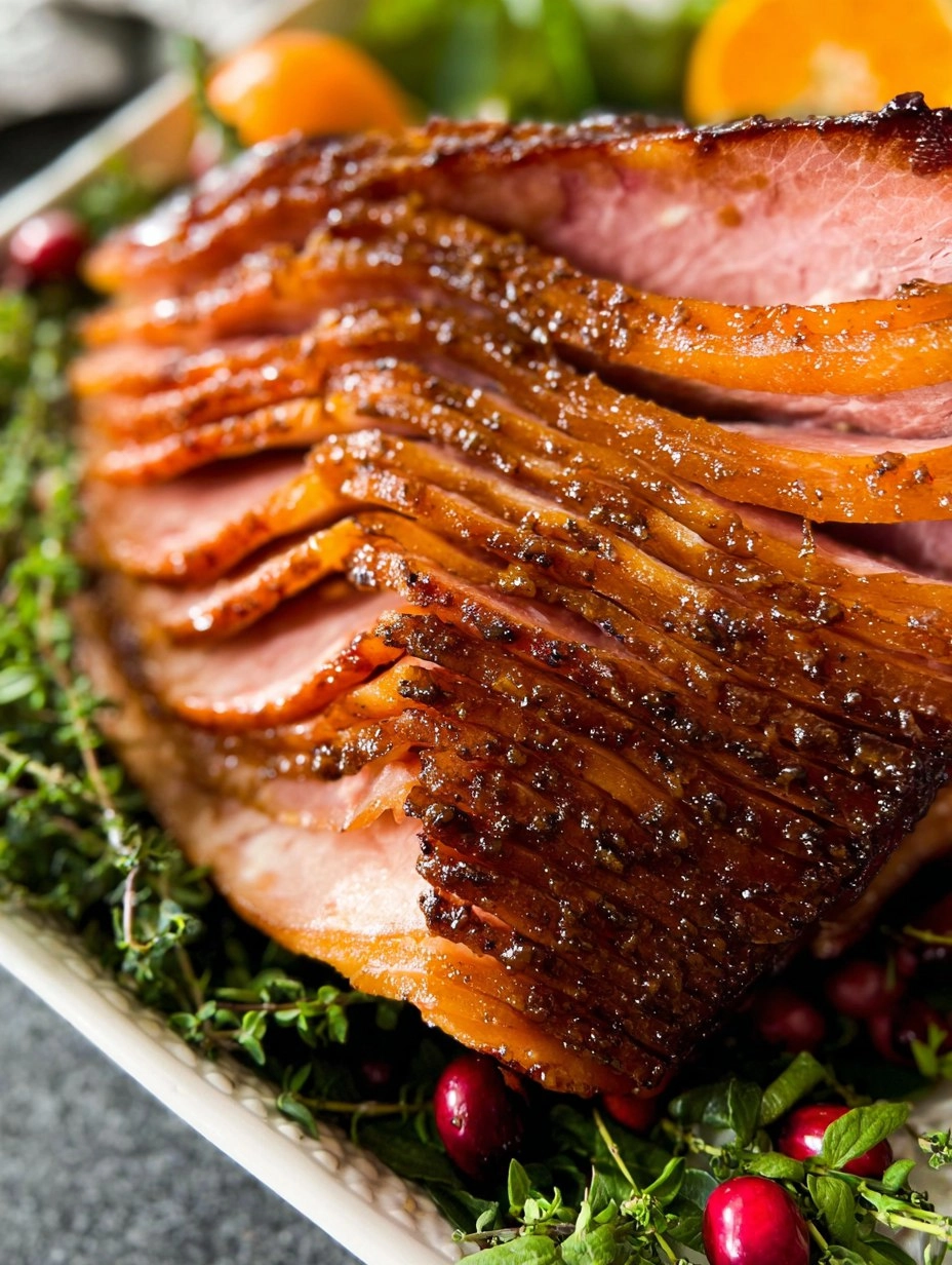 Baked Ham with Brown Sugar Glaze 86 Baked Ham with Brown Sugar Glaze