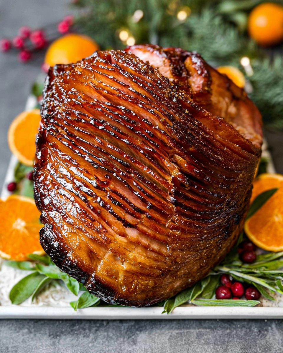 Baked Ham with Brown Sugar Glaze 87 Baked Ham with Brown Sugar Glaze