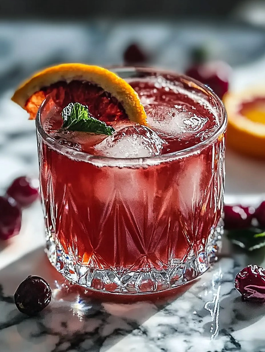 Blood Orange Bourbon Smash