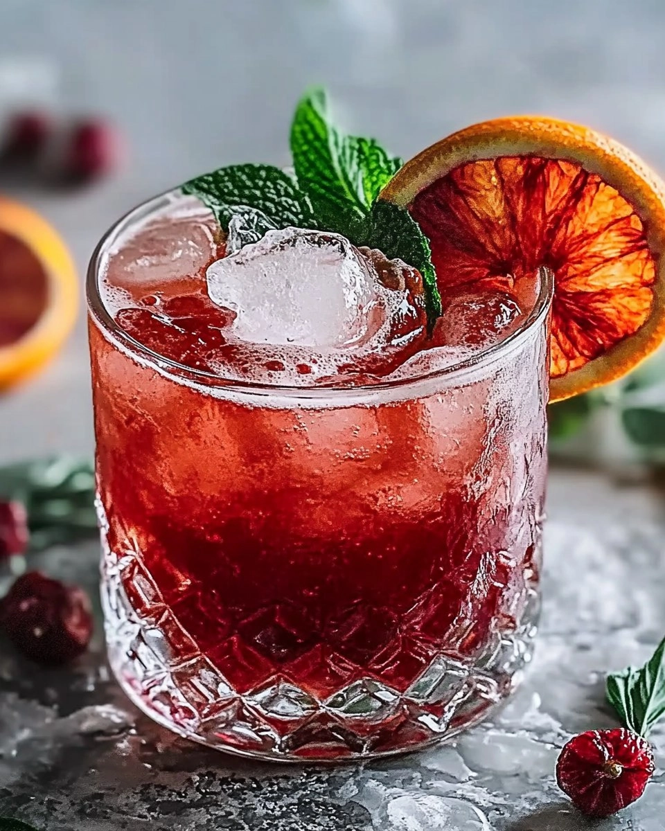 Blood Orange Bourbon Smash