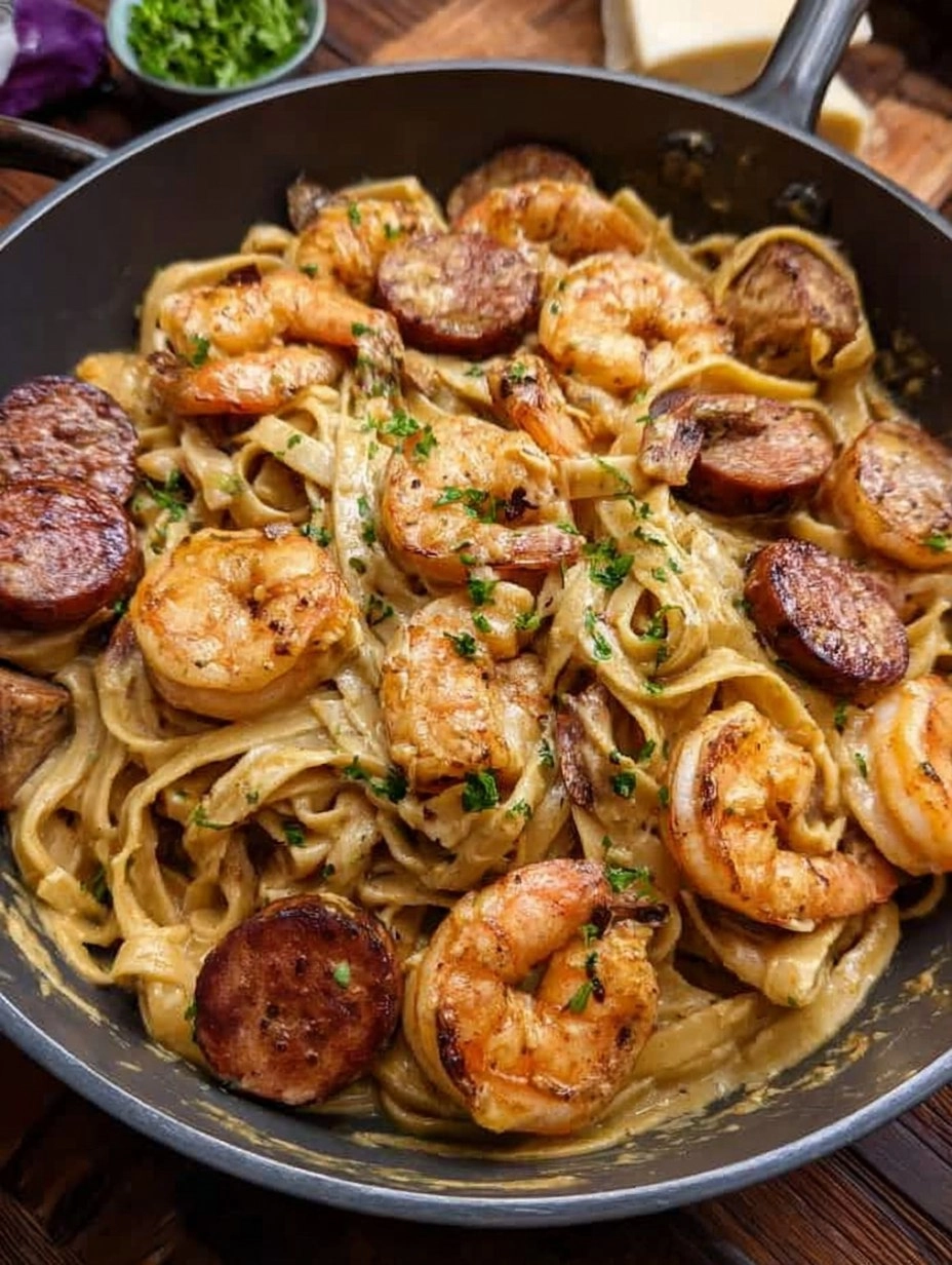 Cajun Shrimp and Sausage Pasta 131 Cajun Shrimp and Sausage Pasta