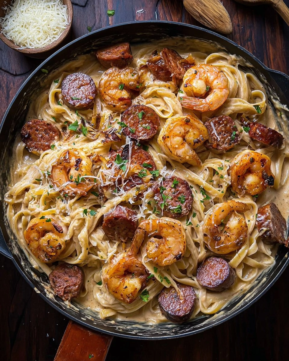 Cajun Shrimp and Sausage Pasta 132 Cajun Shrimp and Sausage Pasta