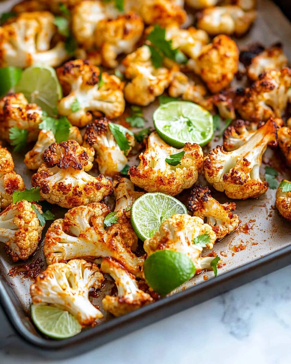 Chili Lime Roasted Cauliflower