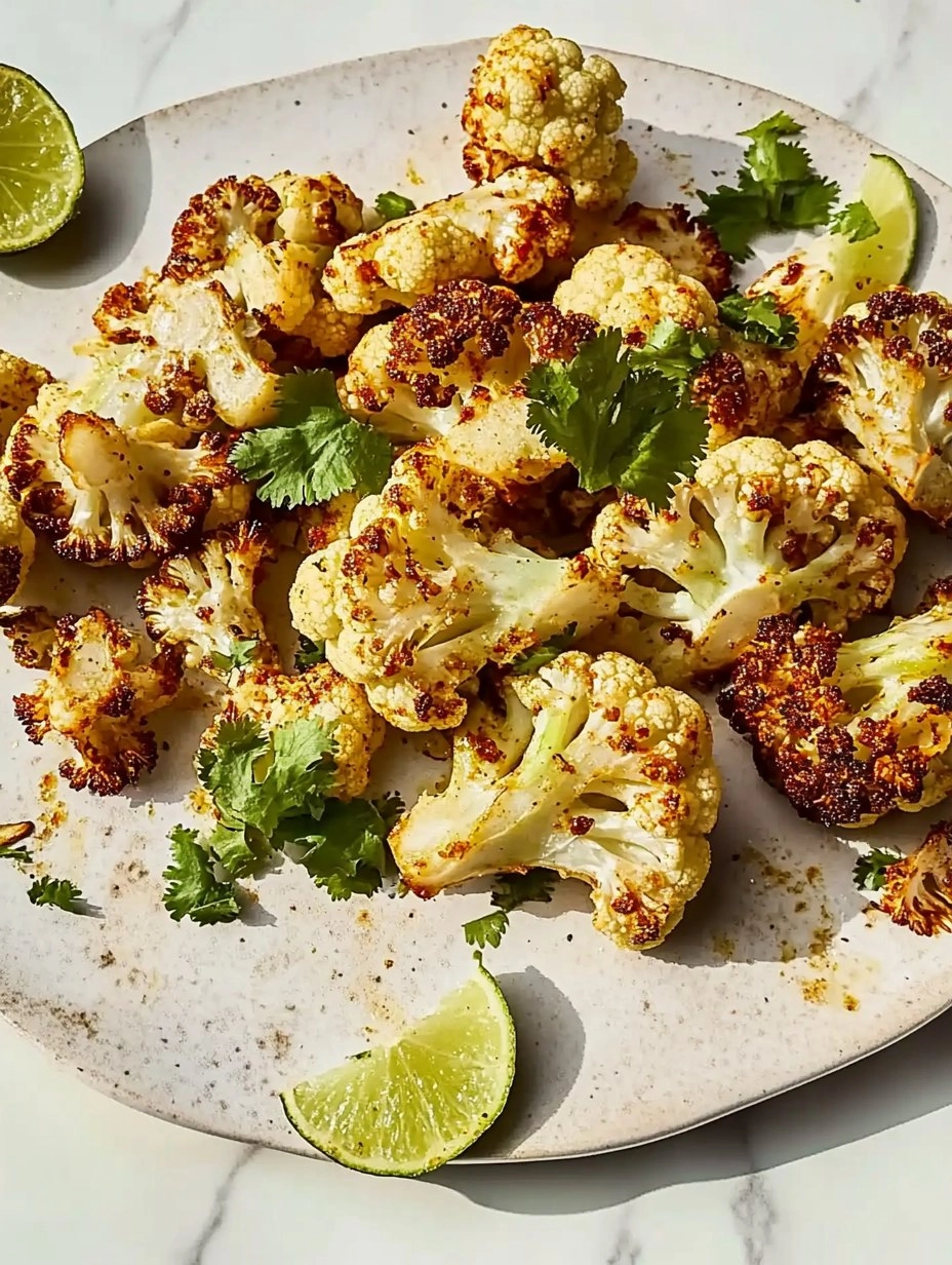 Chili Lime Roasted Cauliflower