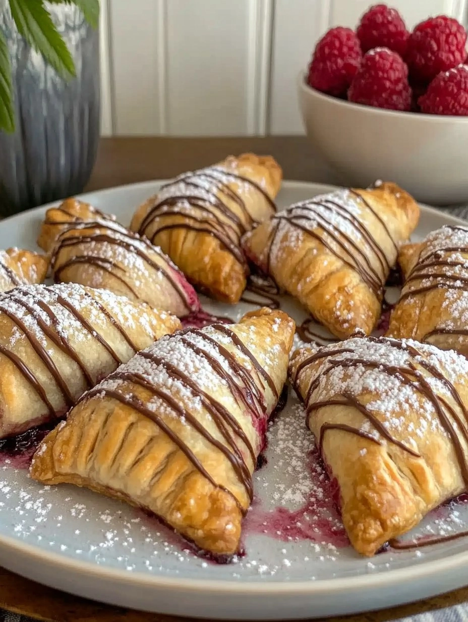 Chocolate Raspberry Cheesecake Turnovers 66 Chocolate Raspberry Cheesecake Turnovers