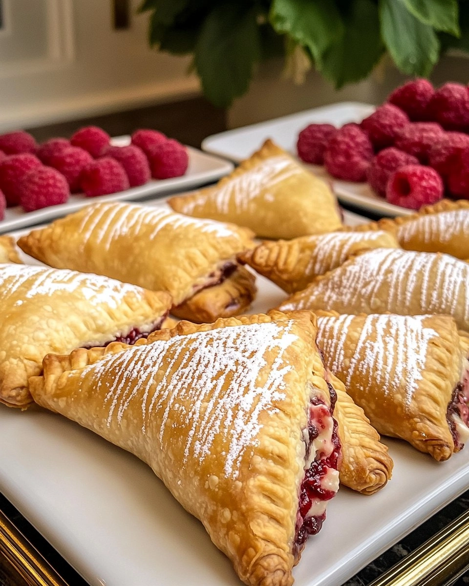 Chocolate Raspberry Cheesecake Turnovers 67 Chocolate Raspberry Cheesecake Turnovers