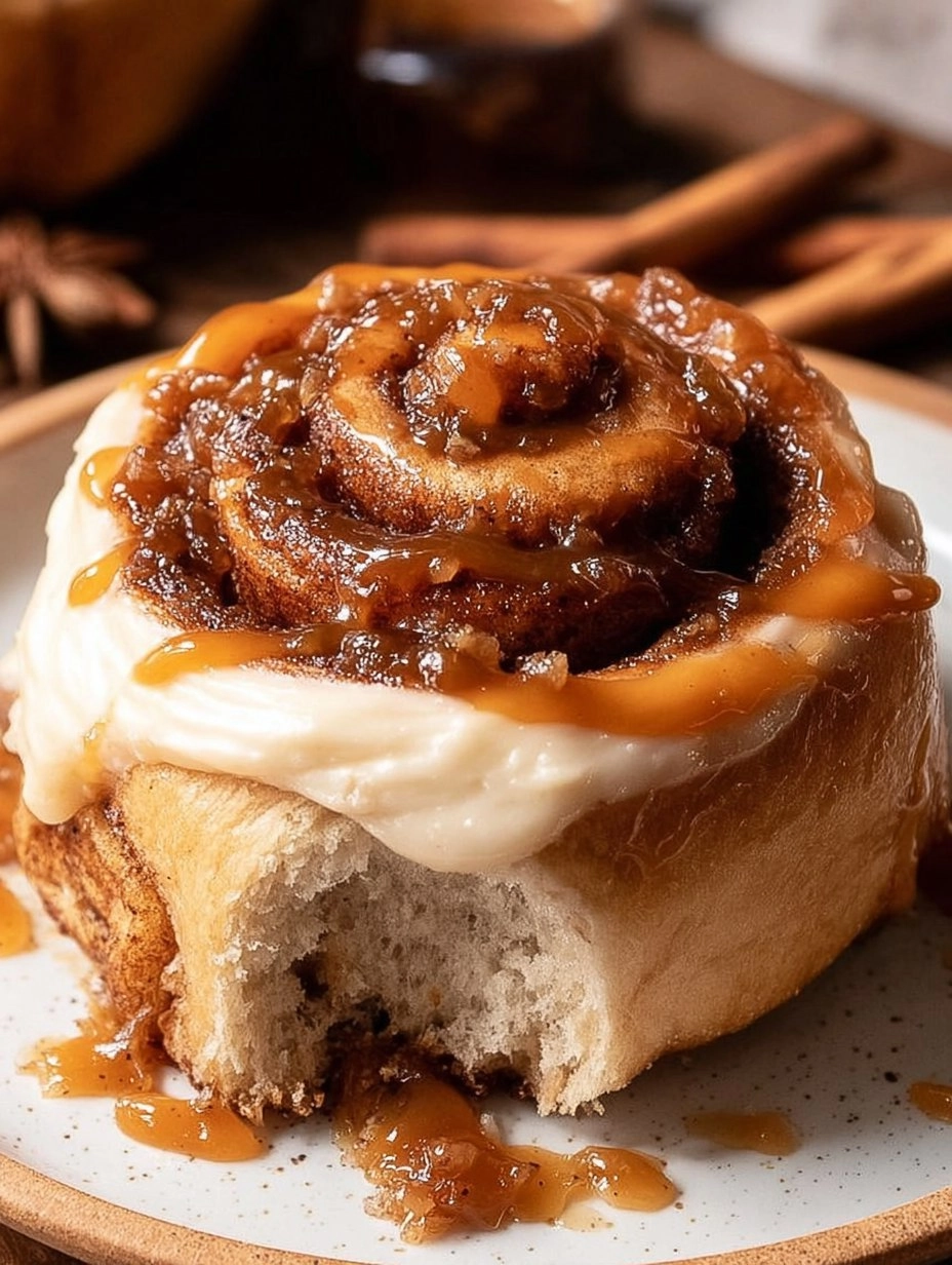 Easy Chai Cinnamon Rolls with Caramel | Bakery-Style