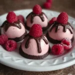 Easy Chocolate Raspberry Mousse Domes 139 Easy-Chocolate-Raspberry-Mousse-Domes
