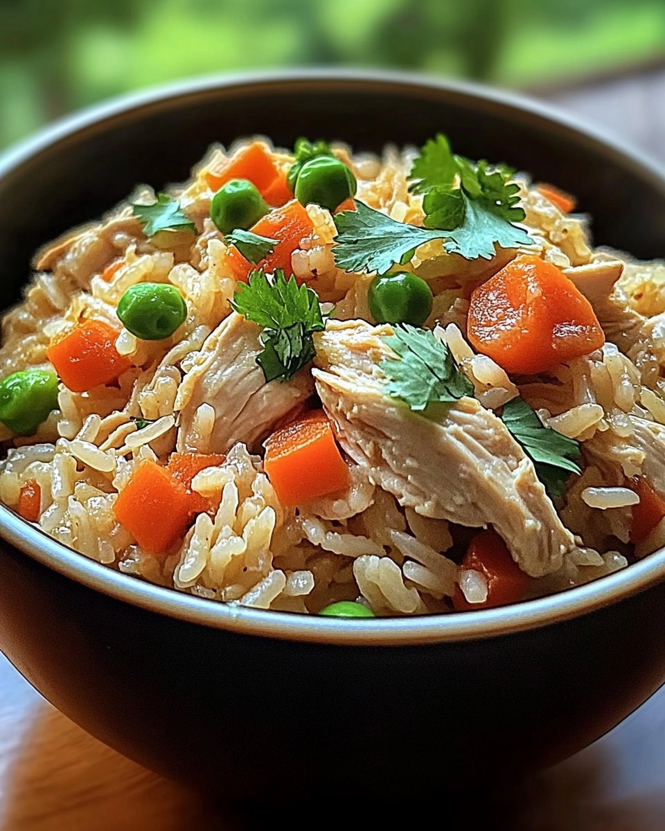 Easy Healthy Crockpot Chicken Rice