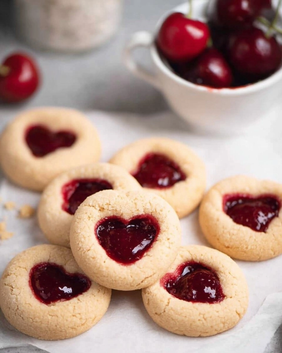 Easy Jam Thumbprint Cookies with a Heart-Shaped Twist