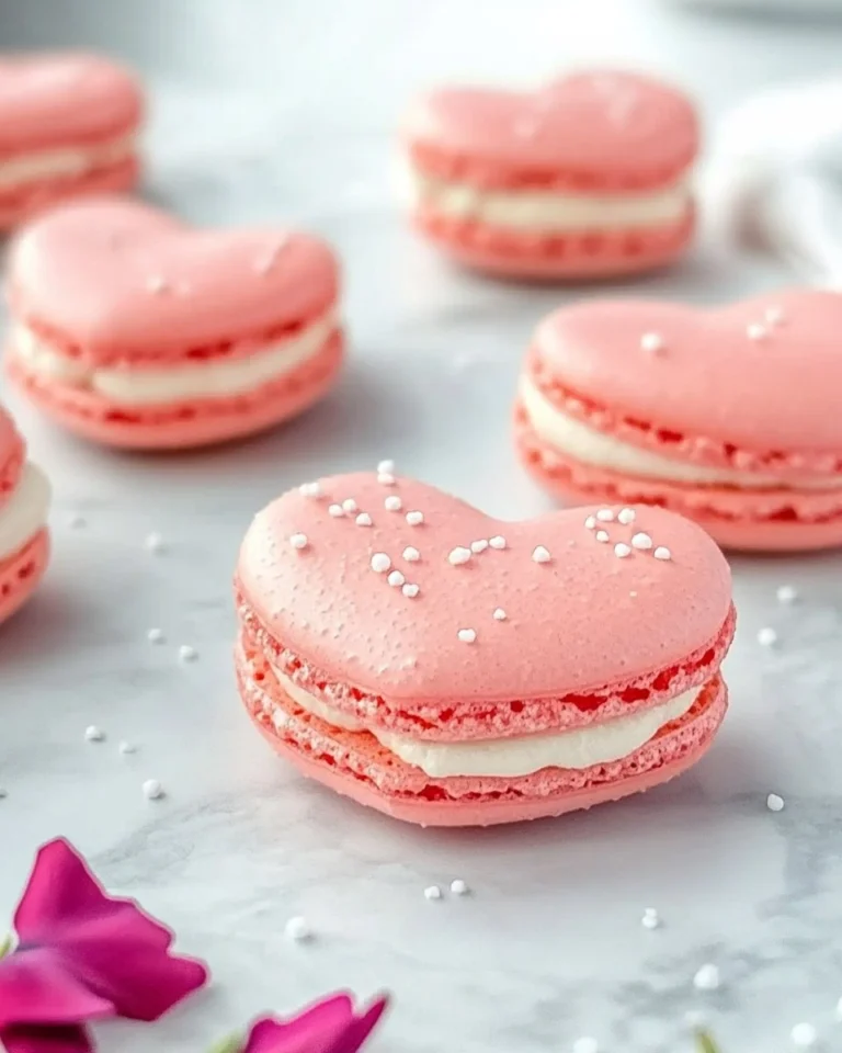 Galentines-Brunch-Foods-Heart-Shaped-Macarons-Recipe