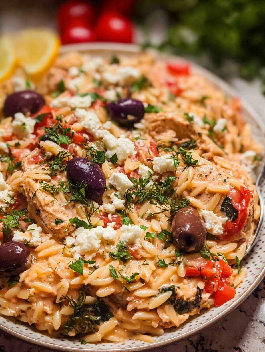 Greek Chicken and Orzo 126 Greek Chicken and Orzo