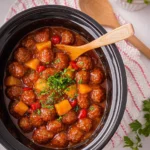 Healthy-Crockpot-Hawaiian-Meatballs