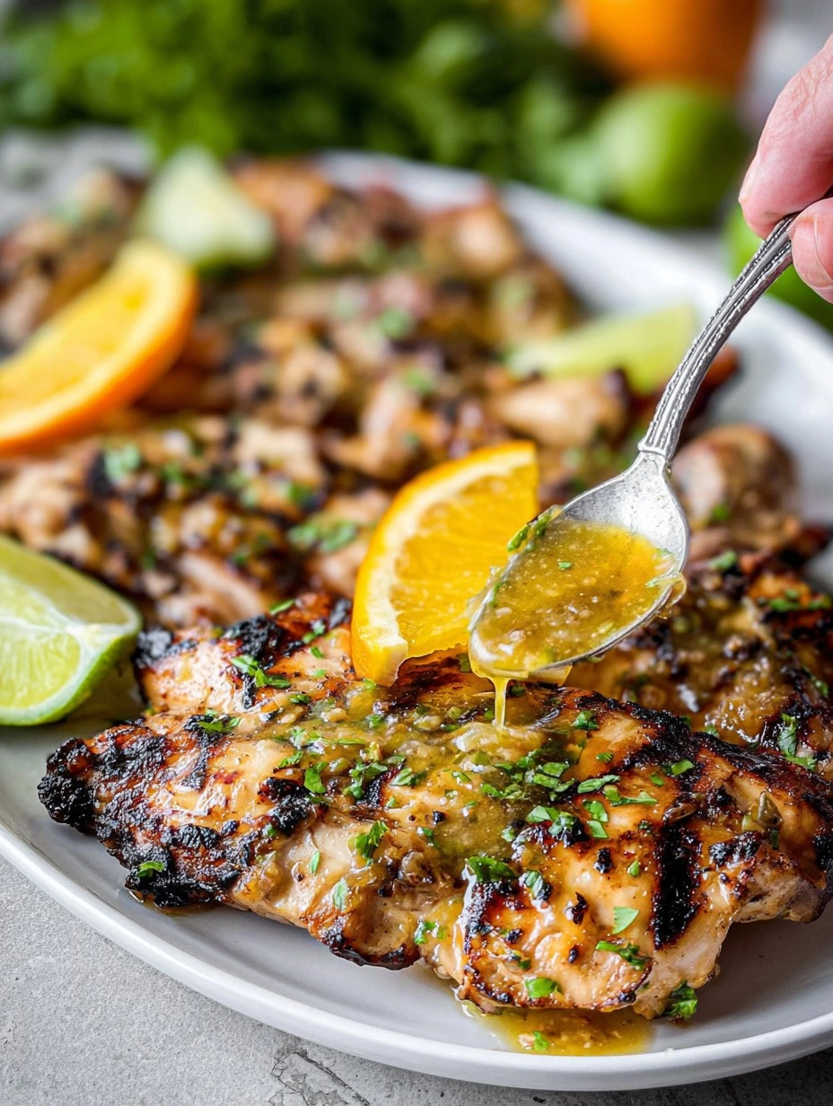 Healthy Grilled Citrus Chicken with Glaze