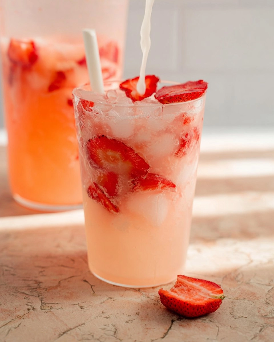 Healthy Pink Drink Strawberry Refresher (Whole30, Caffeine-Free, Vegan)