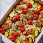 Mediterranean Chicken Zucchini Bake 133 Mediterranean-Chicken-Zucchini-Bake