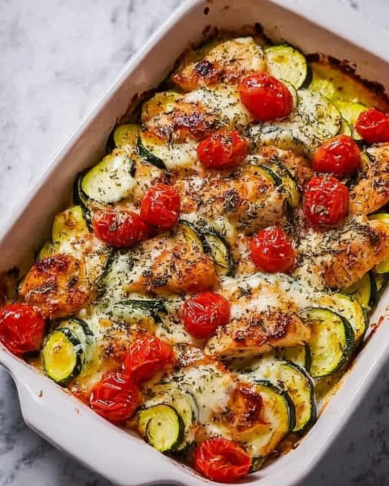 Mediterranean-Chicken-Zucchini-Bake