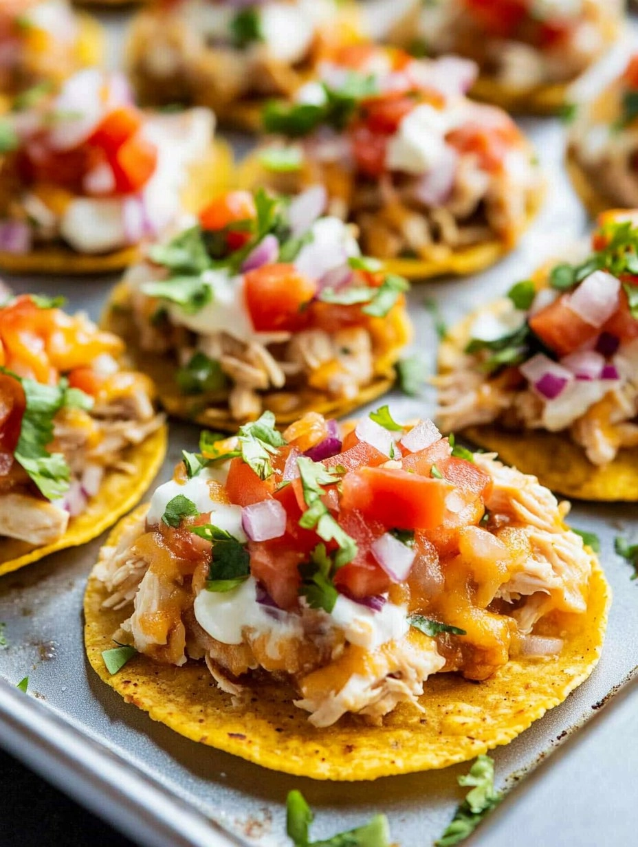 Mini Chicken Tostadas