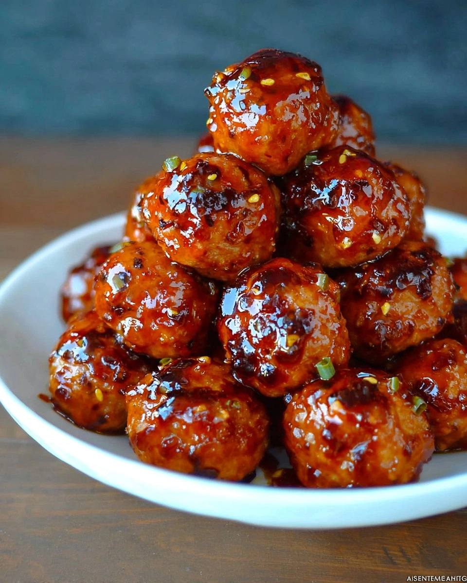 Orange Chicken Meatballs