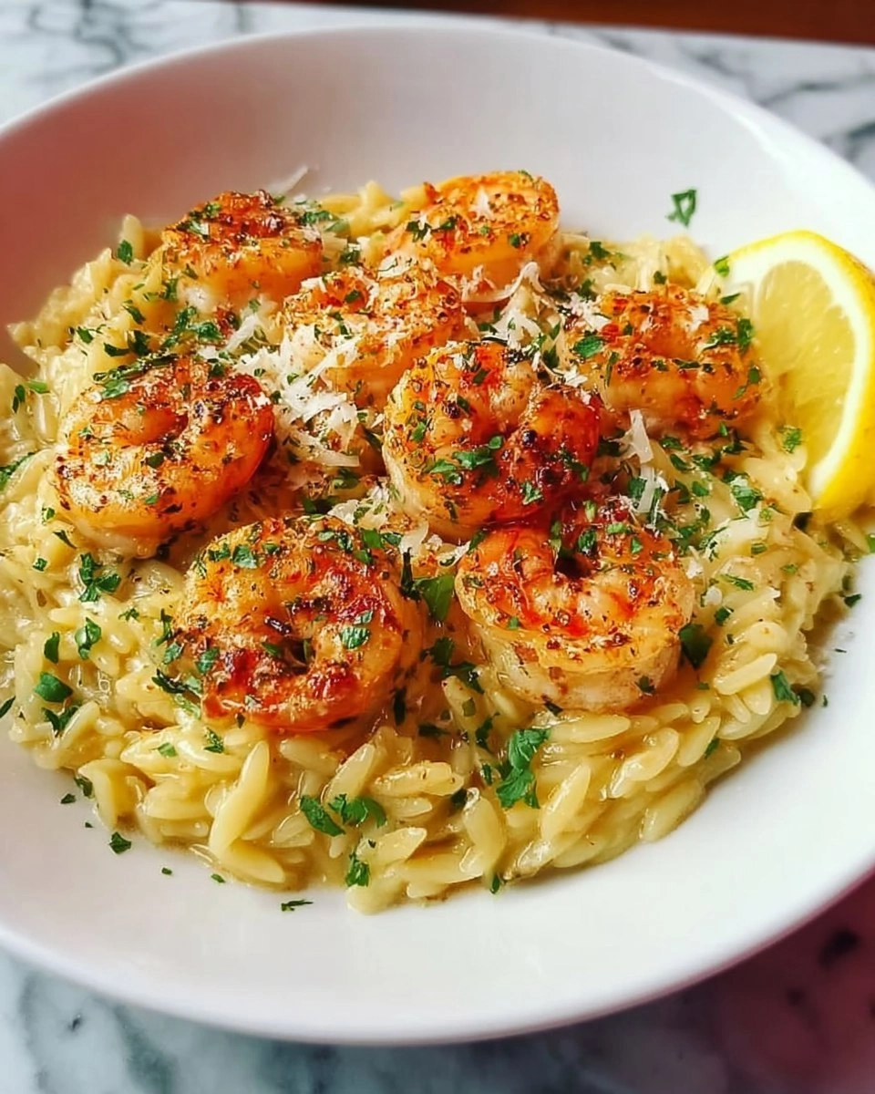 Parmesan Orzo with Shrimp 122 Parmesan Orzo with Shrimp