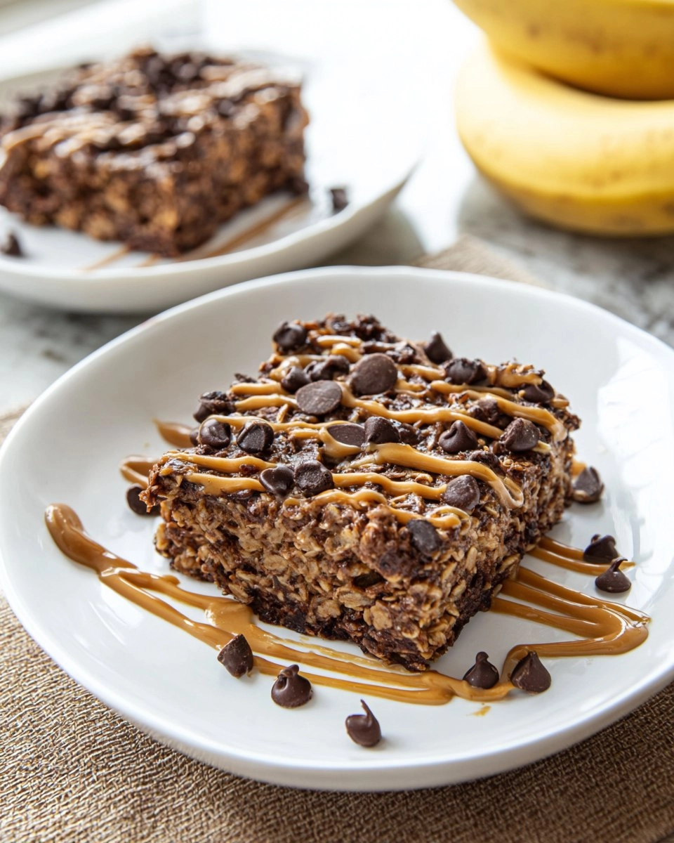 Peanut Butter Brownie Baked Oatmeal