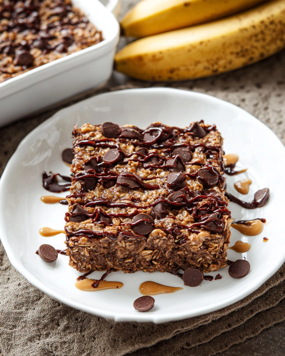 Peanut Butter Brownie Baked Oatmeal