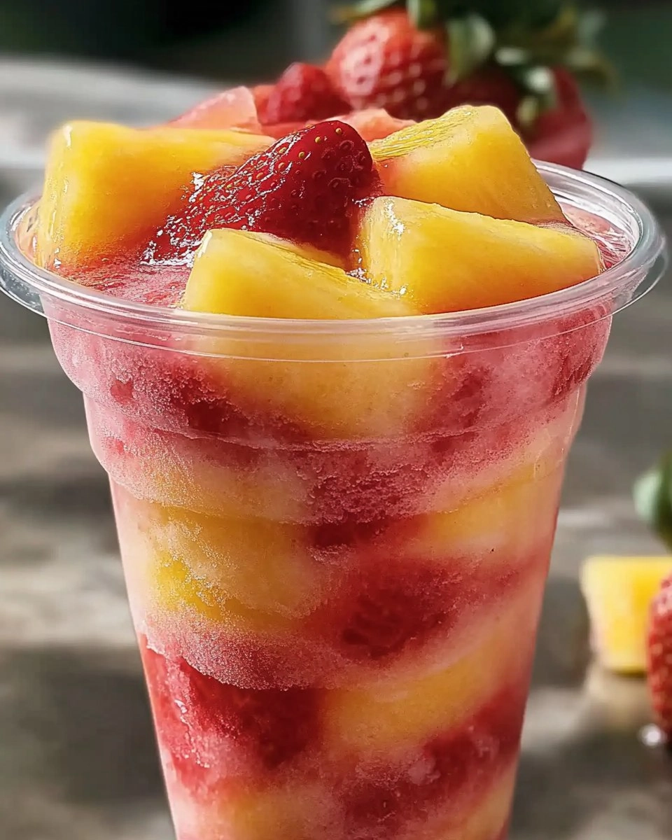 Pineapple Strawberry Swirled Slushies – Your Ultimate Refreshing Summer Drink!