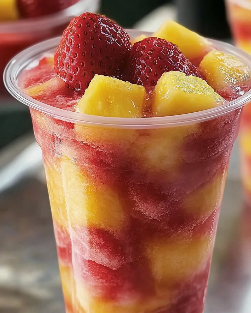 Pineapple Strawberry Swirled Slushies – Your Ultimate Refreshing Summer Drink!