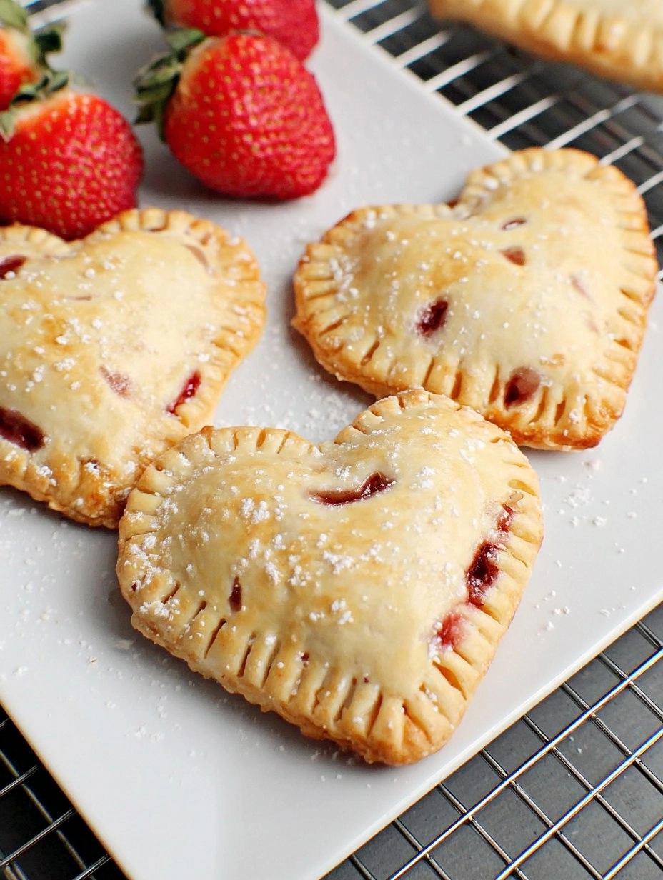 Raspberry Nutella Heart Pies