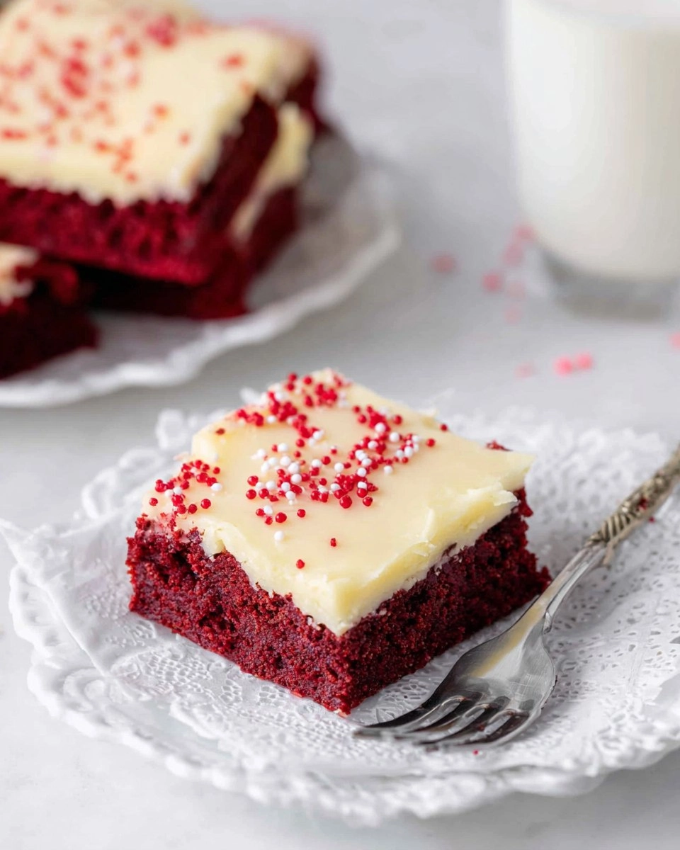 Red Velvet Cookie Bars
