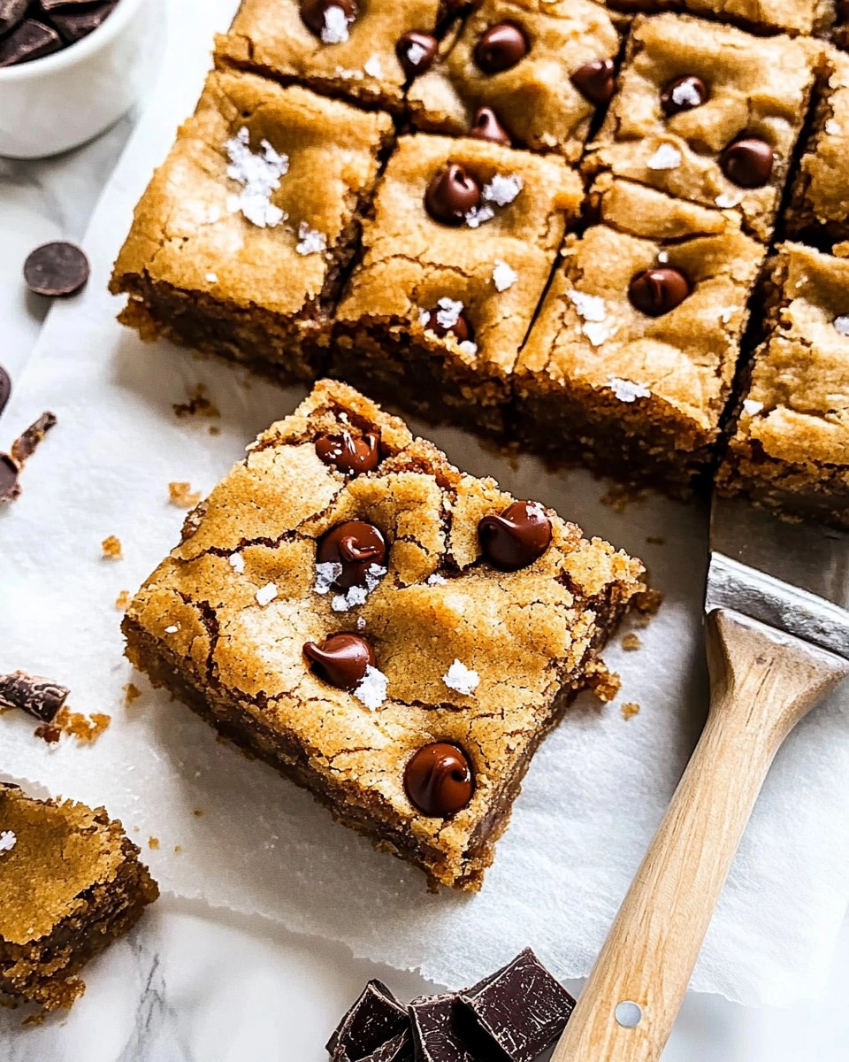 Salted Brown Butter Chocolate Chip Cookie Bars