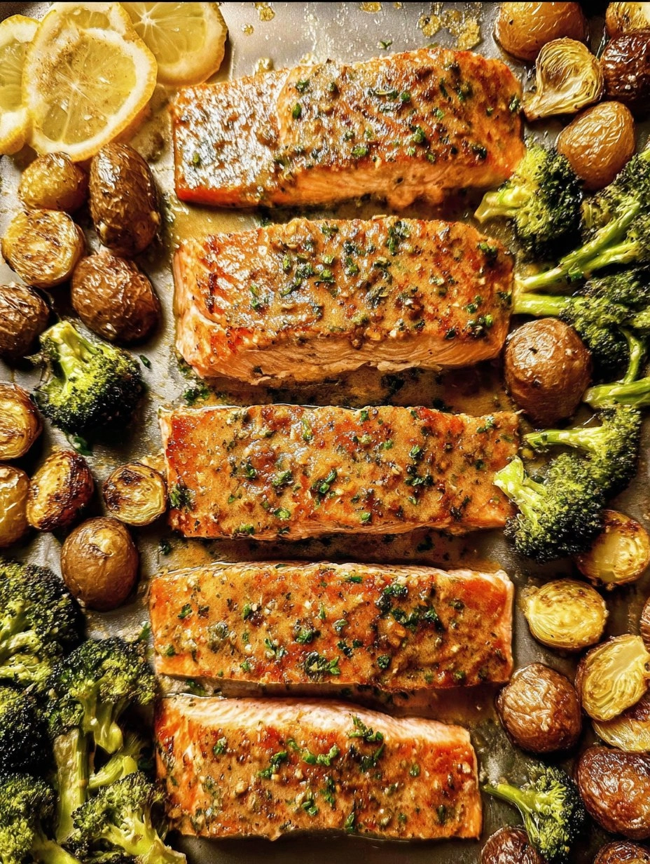Sheet-Pan Honey Mustard Salmon