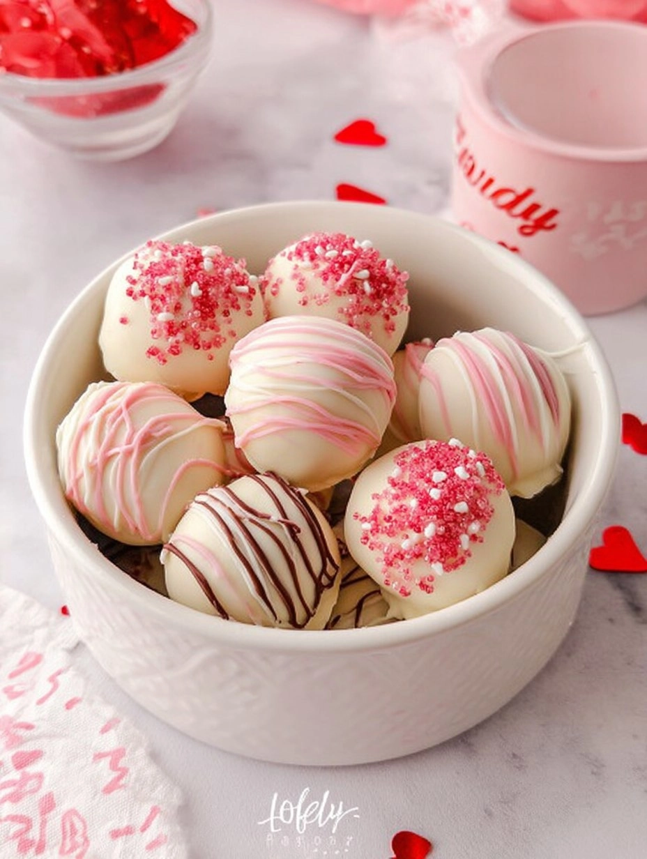 Strawberry Cake Truffles