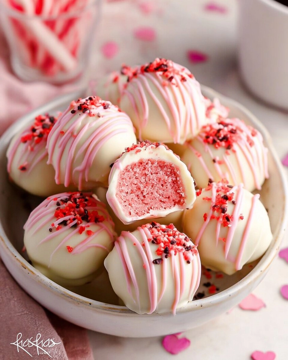 Strawberry Cake Truffles