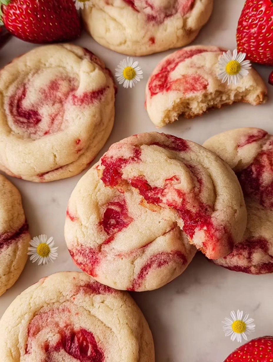 Strawberry Cheesecake Cookies