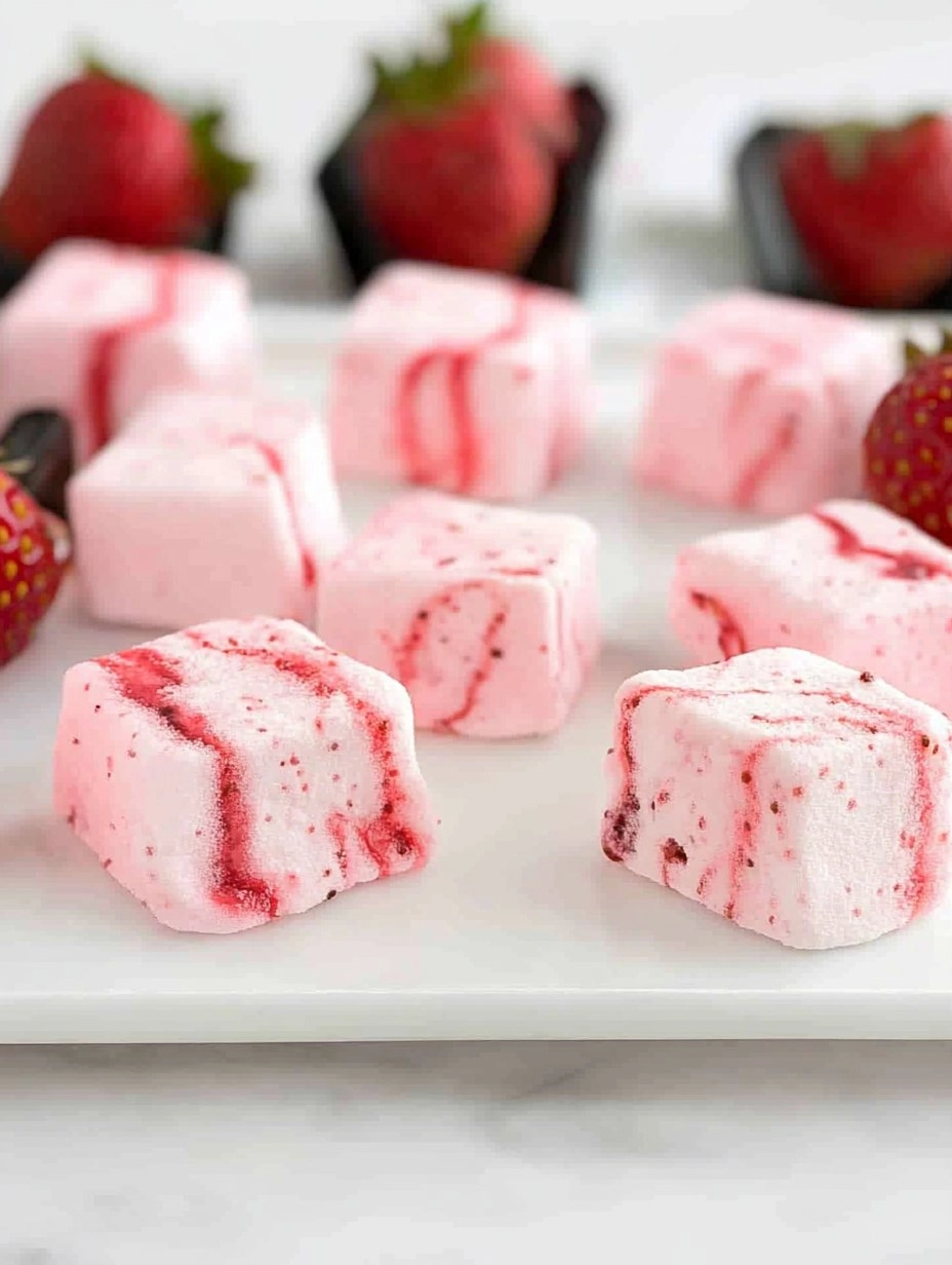 Strawberry Swirl Marshmallows 136 Strawberry Swirl Marshmallows