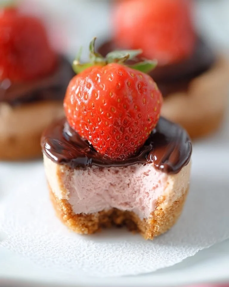 Valentines-Day-Chocolate-Strawberry-Mini-Cheesecakes