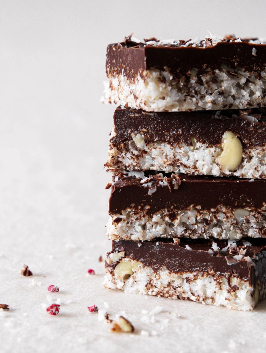 Valentine’s Day Coconut-Chocolate Keto Bars