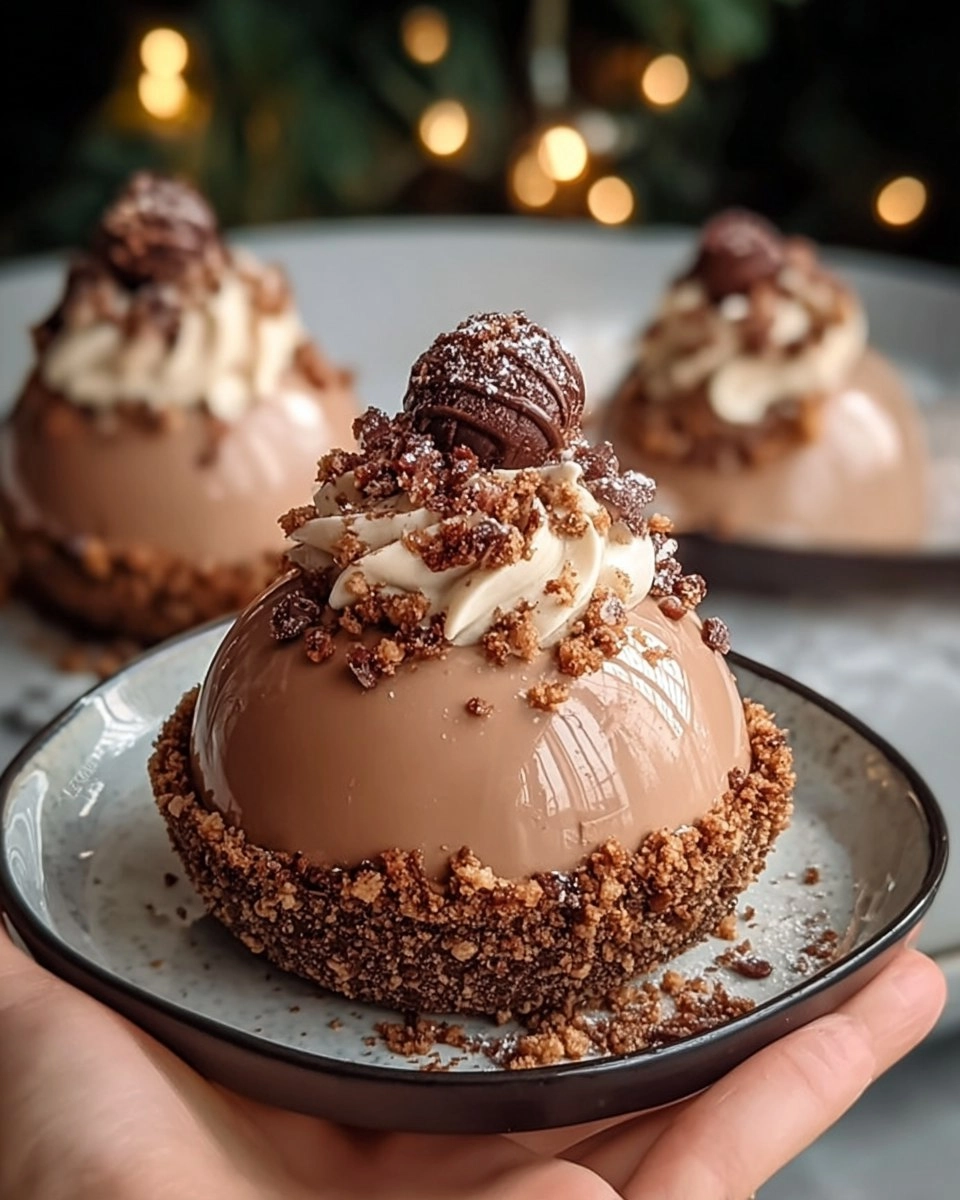Valentine’s Day Decadent Gingerbread Latte Mousse Domes