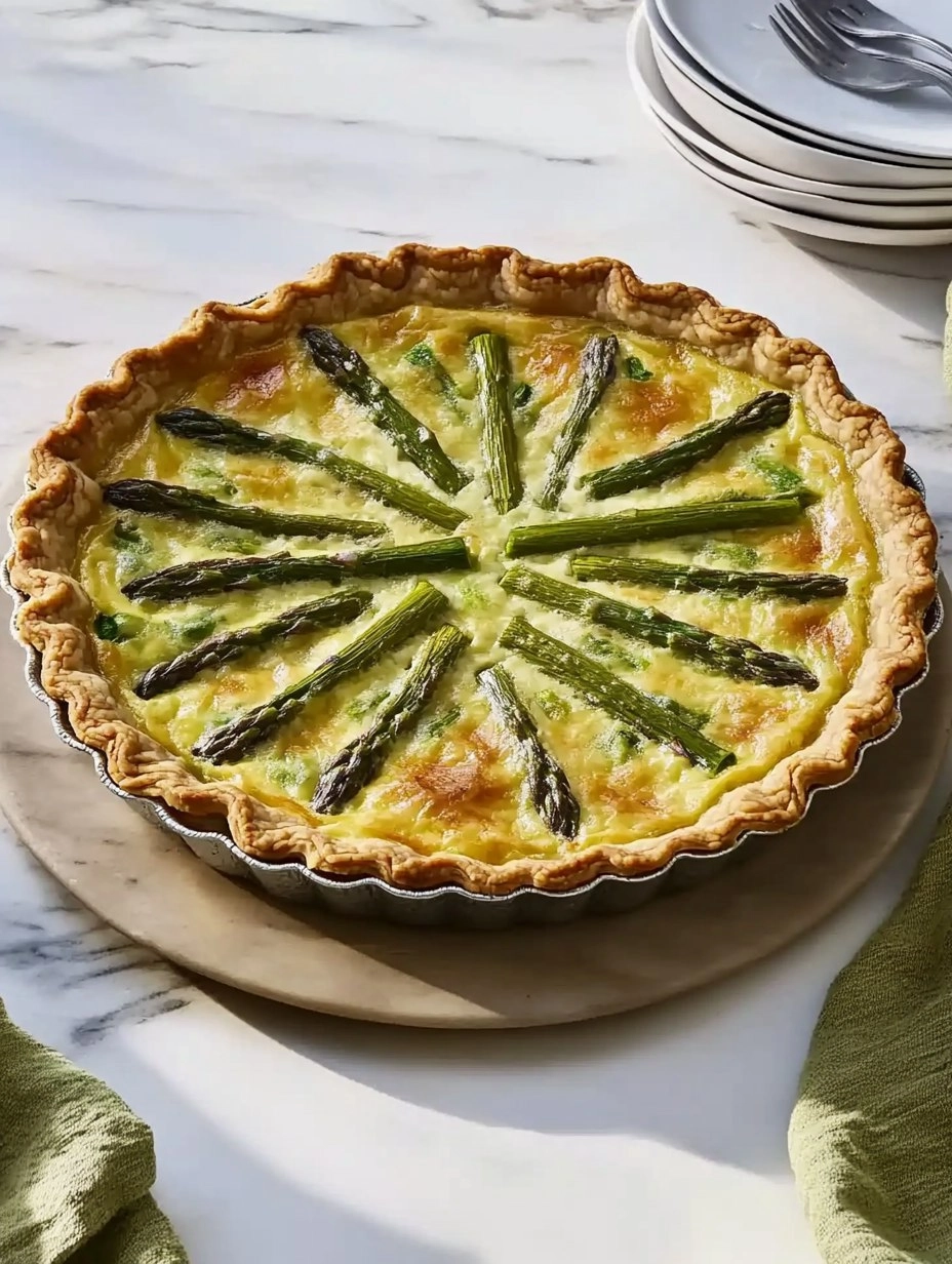 Asparagus and Gruyere Quiche | Easy Spring Breakfast
