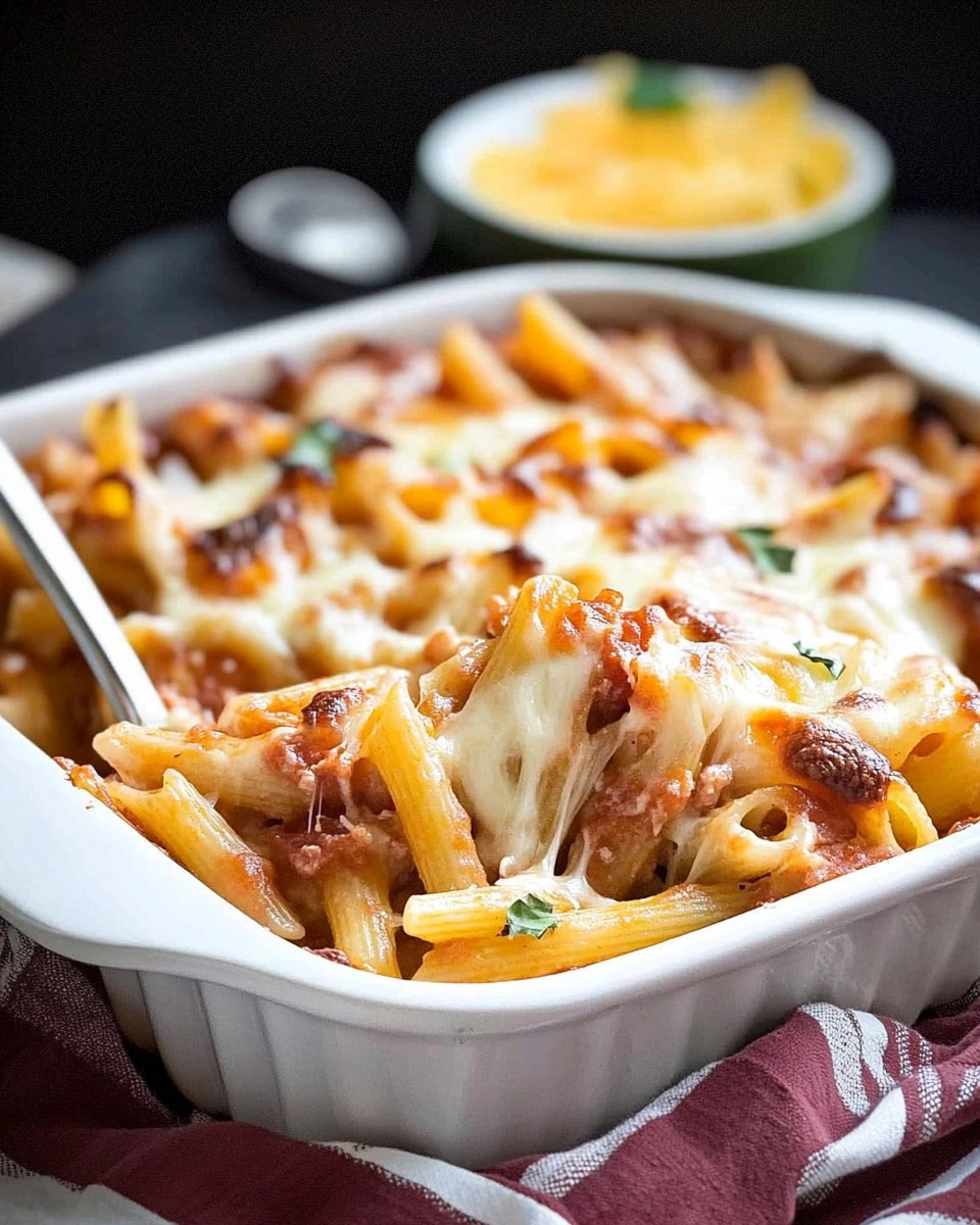 Baked Penne | Cheesy Oven-Baked Pasta Casserole