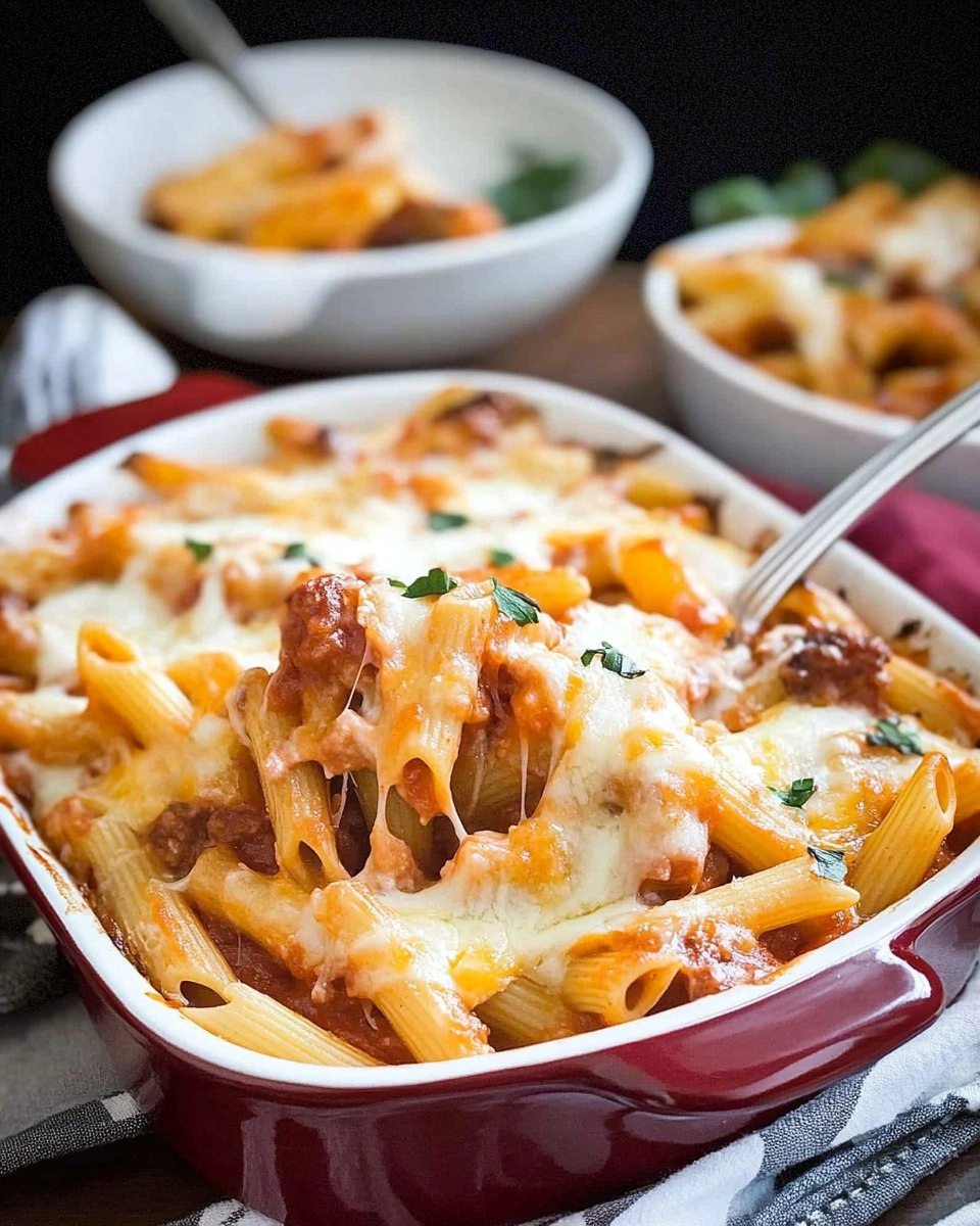 Baked Penne | Cheesy Oven-Baked Pasta Casserole