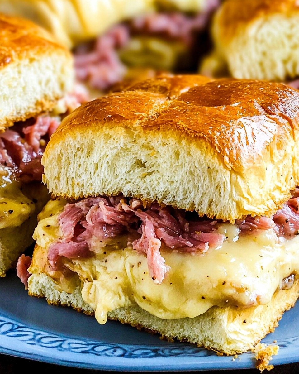 Baked Reuben Sliders with Thousand Island Glaze 82 Baked Reuben Sliders with Thousand Island Glaze