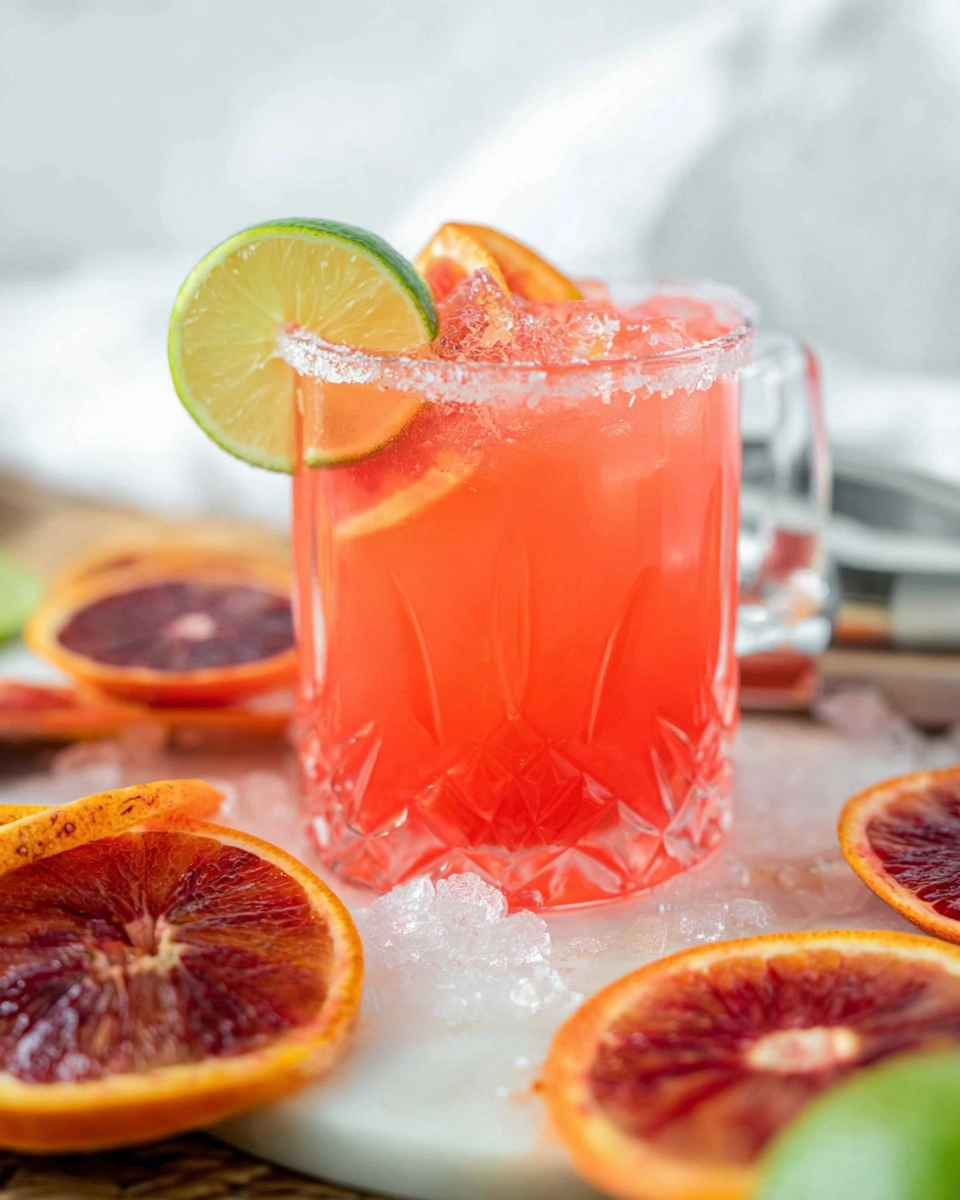 Blood Orange Margarita Pitcher (Easy Big-Batch Citrus Cocktail)