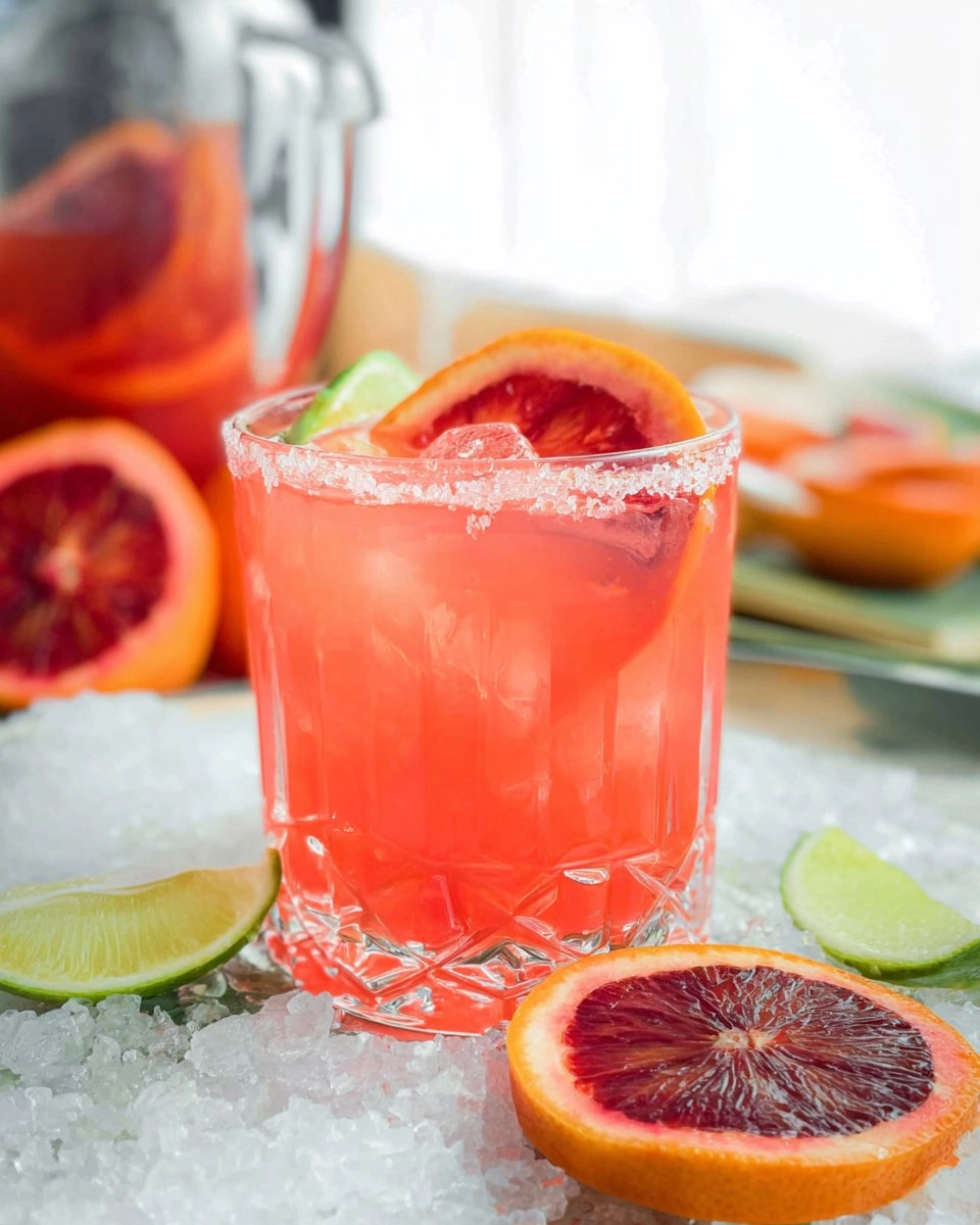 Blood Orange Margarita Pitcher (Easy Big-Batch Citrus Cocktail)
