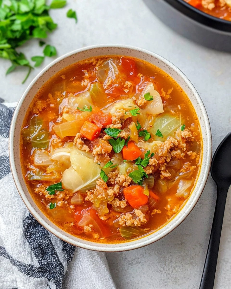 Cabbage Roll Soup (All the Flavor, No Rolling)