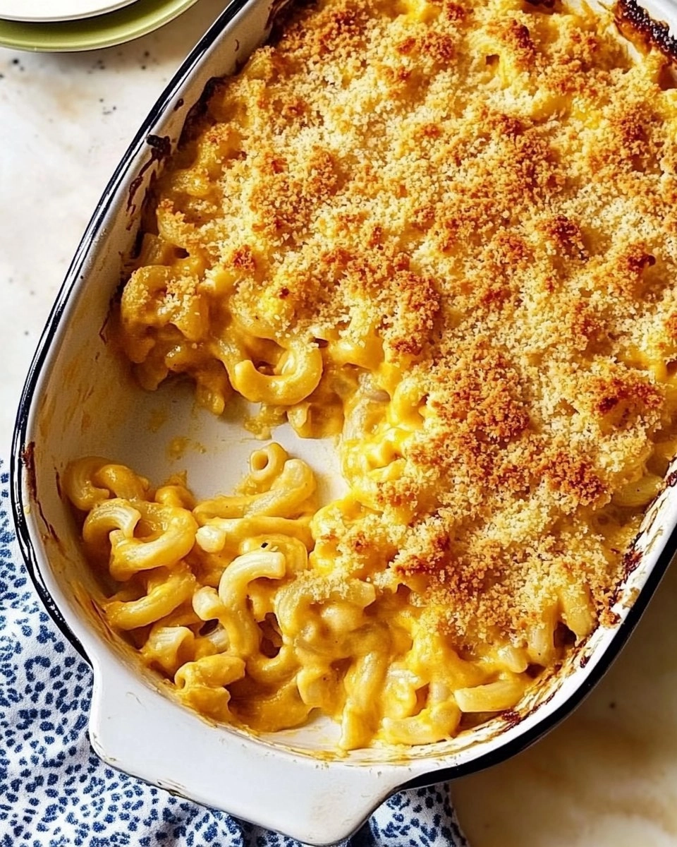Cheesy Baked Butternut Squash Mac and Cheese