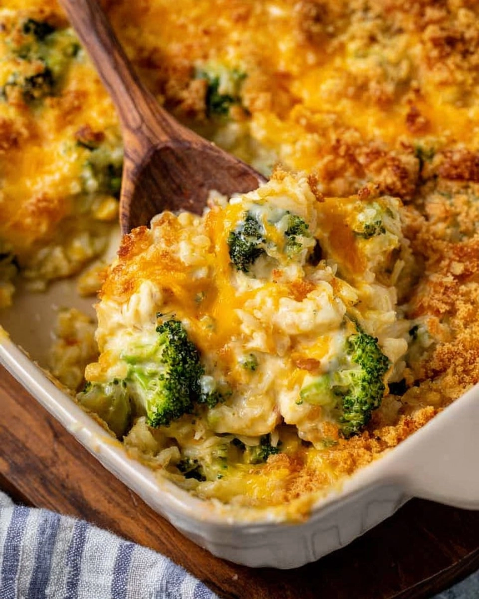Cheesy Chicken Broccoli Rice Casserole (Freezer-Friendly)