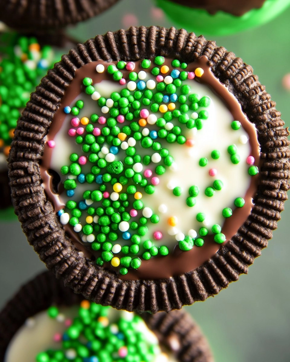 Chocolate Dipped Oreos with Sprinkles
